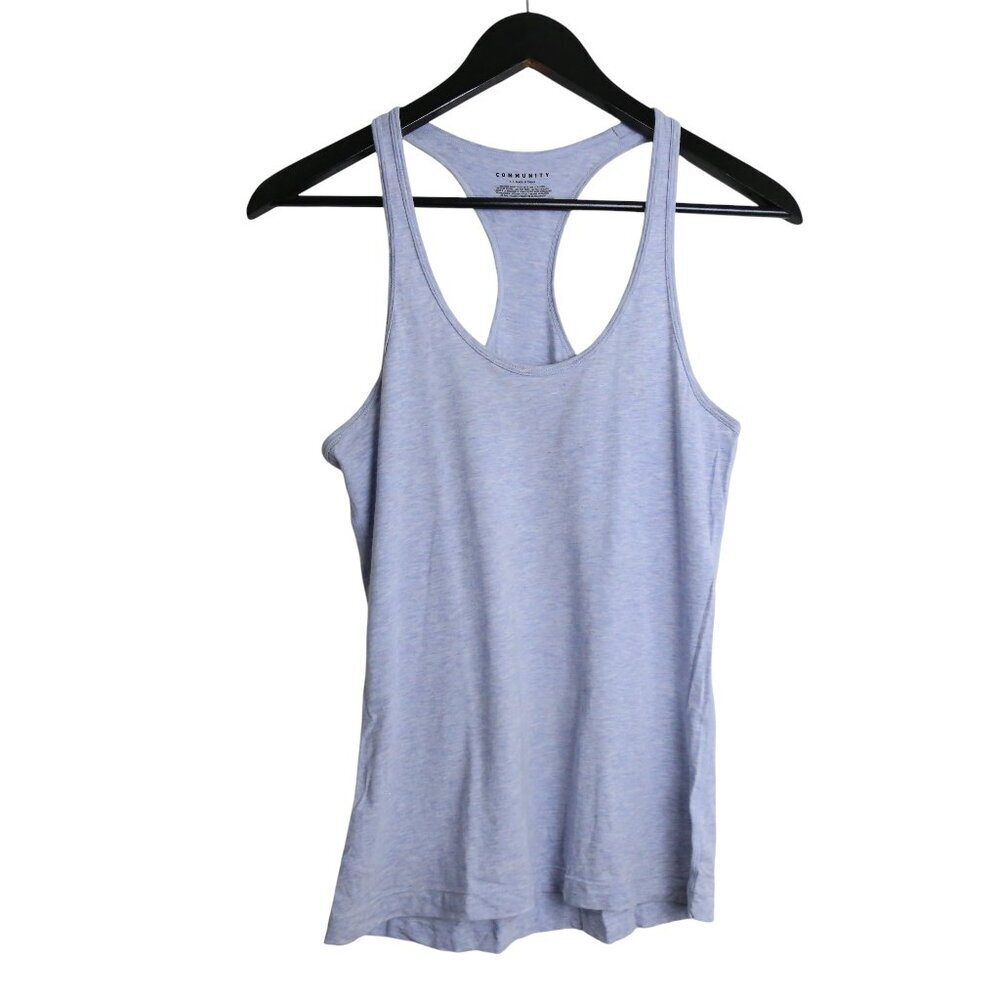 Aritzia Community Arbus Tank Top Heathered Light Blue Periwinkle Size Small